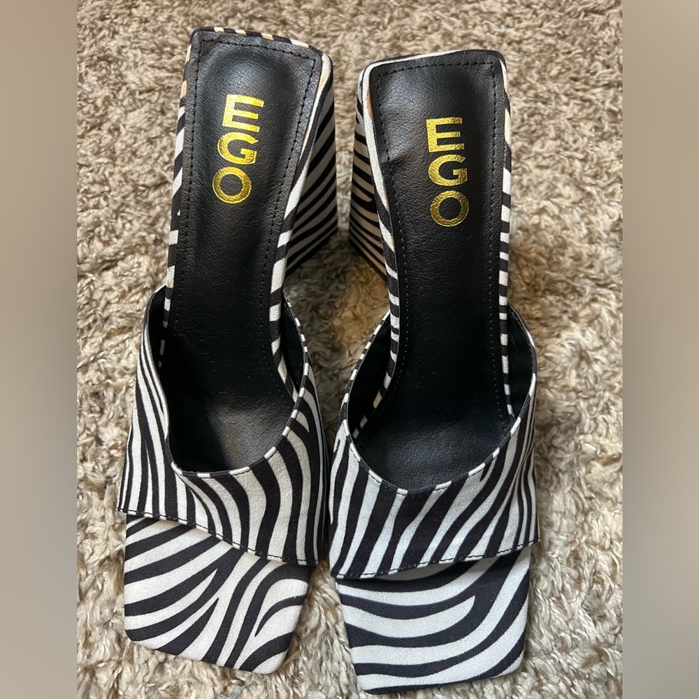 Zebra Print EGO Heels